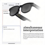 AIMB-G1 Smart Glasses with 5MP Camera & Real-Time AI Translation 1080P Stabilized Video, 3 Lens Kit, AIMB-G1