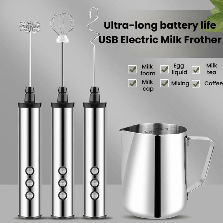 3合1便攜充電手持電動打蛋器 迷你奶泡機 烘焙用，充電式
