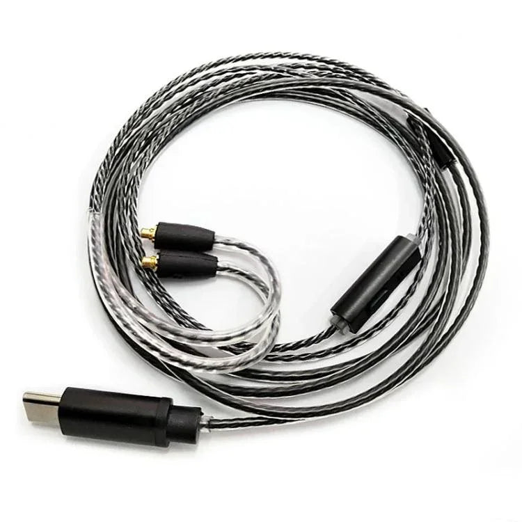 1.2米Type-C轉MMCX接口耳機插頭線，適用於Shure SE215 / SE315 / SE425 / SE535 / SE846，線控，標準款