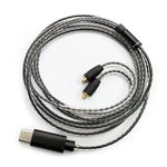 1.2米Type-C轉MMCX接口耳機插頭線，適用於Shure SE215 / SE315 / SE425 / SE535 / SE846，線控，標準款