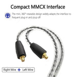 1.2米Type-C轉MMCX接口耳機插頭線，適用於Shure SE215 / SE315 / SE425 / SE535 / SE846，線控，標準款
