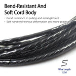 1.2米Type-C轉MMCX接口耳機插頭線，適用於Shure SE215 / SE315 / SE425 / SE535 / SE846，線控，標準款