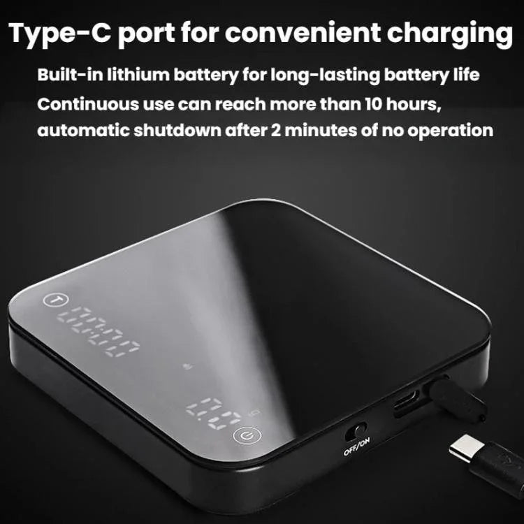 CAFE RHYME 311智能電子秤，適用手沖咖啡迷你多功能計時廚房秤