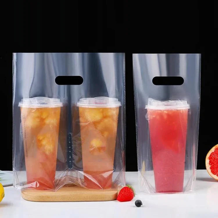 奶茶咖啡一次性外帶袋，一包100個，90mm 單杯 700ml，98mm 單杯 700ml，90mm 雙杯 700ml，98mm 雙杯 700ml，120mm 霸王杯 1000ml