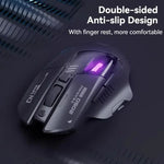 Inphic Bluetooth Wireless Mouse Office & Gaming LED Charging Mice, Dual Mode White, Tri-Mode Black, Tri-Mode White