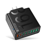 150W 4USB+4Type-C 8介面 QC3.0 快速充電手機充電器，歐規插頭（黑色）、歐規插頭（白色）、歐規插頭（黃色）、美規插頭（黑色）、美規插頭（白色）、美規插頭（黃色）、英規插頭（黑色）、英規插頭（白色）、英規插頭（黃色）