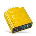 150W 4USB+4Type-C 8介面 QC3.0 快速充電手機充電器，歐規插頭（黑色）、歐規插頭（白色）、歐規插頭（黃色）、美規插頭（黑色）、美規插頭（白色）、美規插頭（黃色）、英規插頭（黑色）、英規插頭（白色）、英規插頭（黃色）