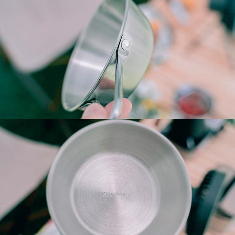 AOTU AT6446 戶外 304 不鏽鋼碗，露營餐具，300ml、400ml、600ml