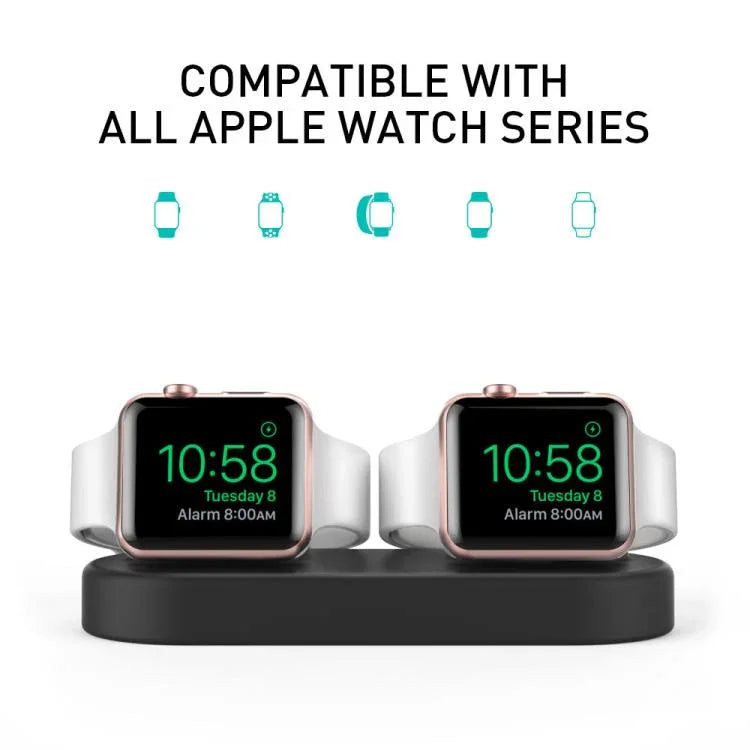 適用於 Apple Watch / 耳機 AhaStyle DD97 2合1桌面充電矽膠底座