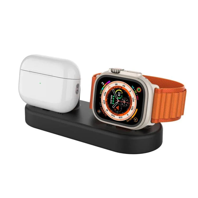 適用於 Apple Watch / 耳機 AhaStyle DD97 2合1桌面充電矽膠底座