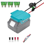適用牧田 18V 18650 鋰電池充電器工具電池轉換器，無保護開關，附保護開關