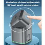 3 in 1 Metal Magnetic Wireless Charging Rotating Base Stand