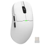 Ajazz 2.4G / 有線雙模遊戲滑鼠PAW3395晶片，AJ159P帶充電座黑色，AJ159P帶充電座白色，AJ159白色