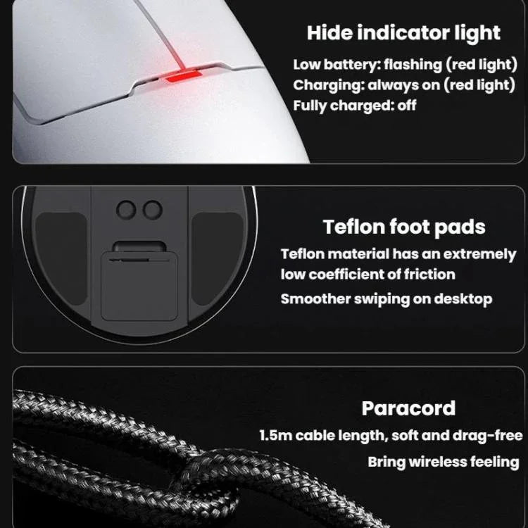 Ajazz NearLink / 有線 / 藍牙三模滑鼠，AJ159 NL 400mAh PAW3311白色，AJ159 NL 800mAh PAW3311黑色，AJ159 NL 800mAh PAW3311白色，AJ159 NL P 800mAh PAW3395黑色，AJ159 NL P 800mAh PAW3395白色
