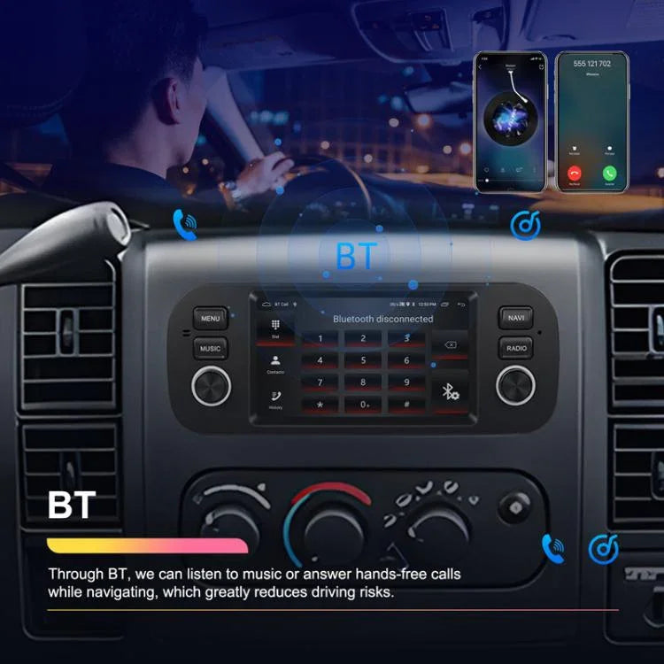 5 吋橫向 Android 車用播放器 車用中控一體機，標準版，標準版+12 燈攝影機+麥克風