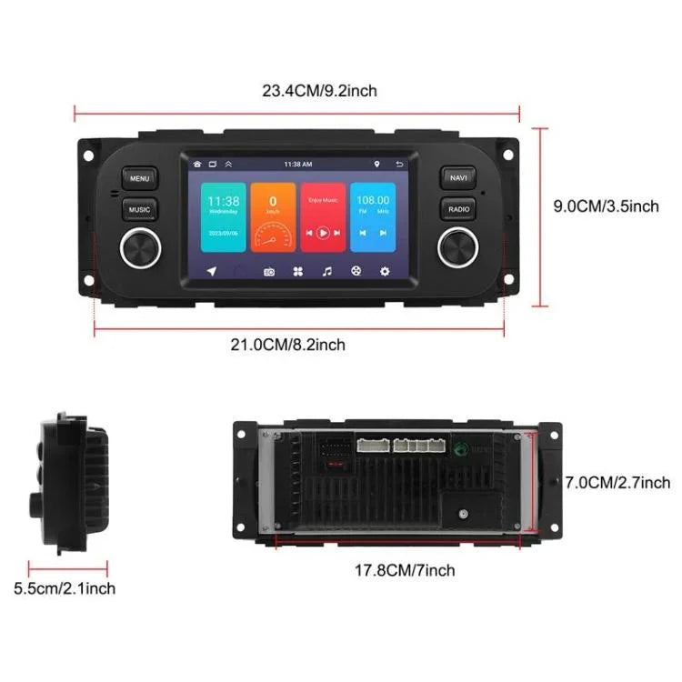 5 吋橫向 Android 車用播放器 車用中控一體機，標準版，標準版+12 燈攝影機+麥克風