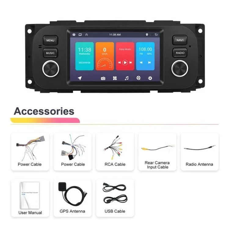 5 吋橫向 Android 車用播放器 車用中控一體機，標準版，標準版+12 燈攝影機+麥克風