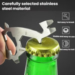 戶外扳手開瓶器螺絲工具不鏽鋼多功能工具卡，塔形，鯊魚形，長頸鹿形