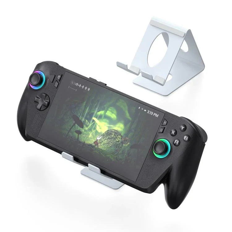 JYS 通用金屬桌面支架，適用於掌上主機，兼容 ROG Xbox Ally/X、Switch、Steam Deck 及 Lenovo Legion Go，白色桌面支架，黑色桌面支架