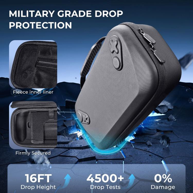 JYS 硬殼攜帶包，適用於 ROG Xbox Ally/X 掌上便攜旅行拉鍊包，型號 JYS-X152 白色，JYS-X152 黑色