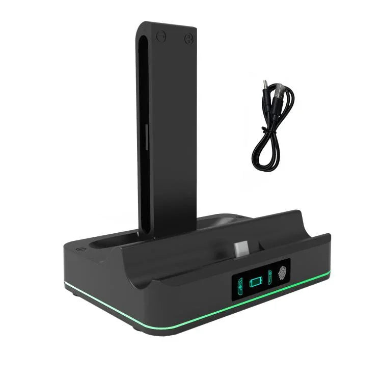 KJH RGB LED 充電座，適用於 Nintendo Switch 2 及 Joy-Con 控制器快速充電站