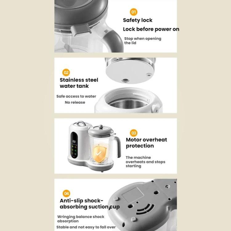 多功能嬰兒食物處理器 全自動定時攪拌機，110V美規插頭，220V歐規插頭，220V英規插頭