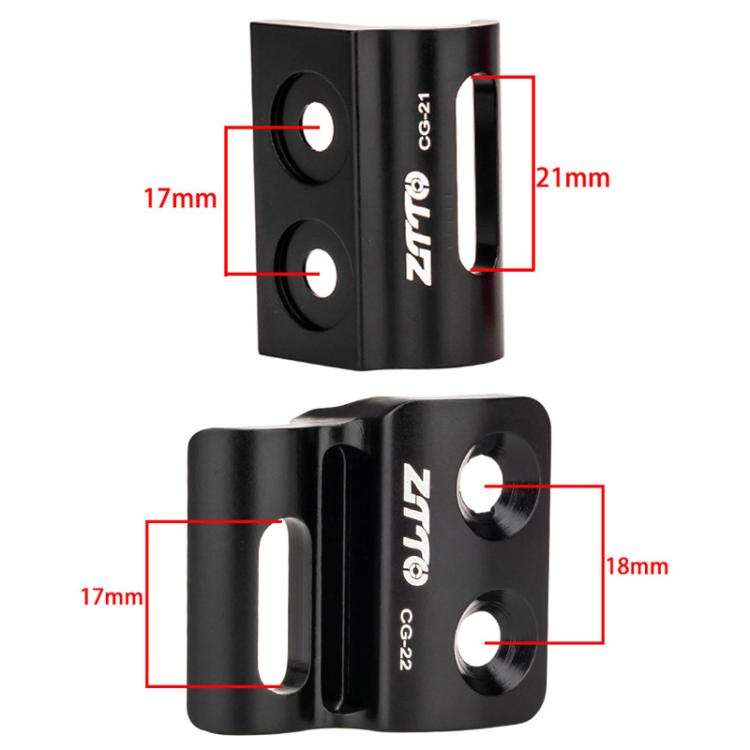 ZTTO 公路自行車前變速器支架前變速器掛架安裝夾，CG21 黑色、CG21 紅色、CG22 黑色、CG22 紅色