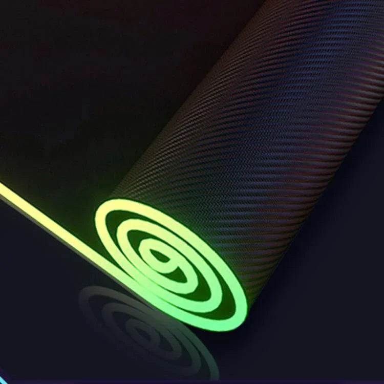 Micro-USB LED 發光滑鼠鍵盤墊 RGB 彩色燈光，鎖邊加厚滑鼠桌墊，250x350x3mm，250x350x4mm，300x800x3mm，300x800x4mm，400x900x3mm，400x900x4mm