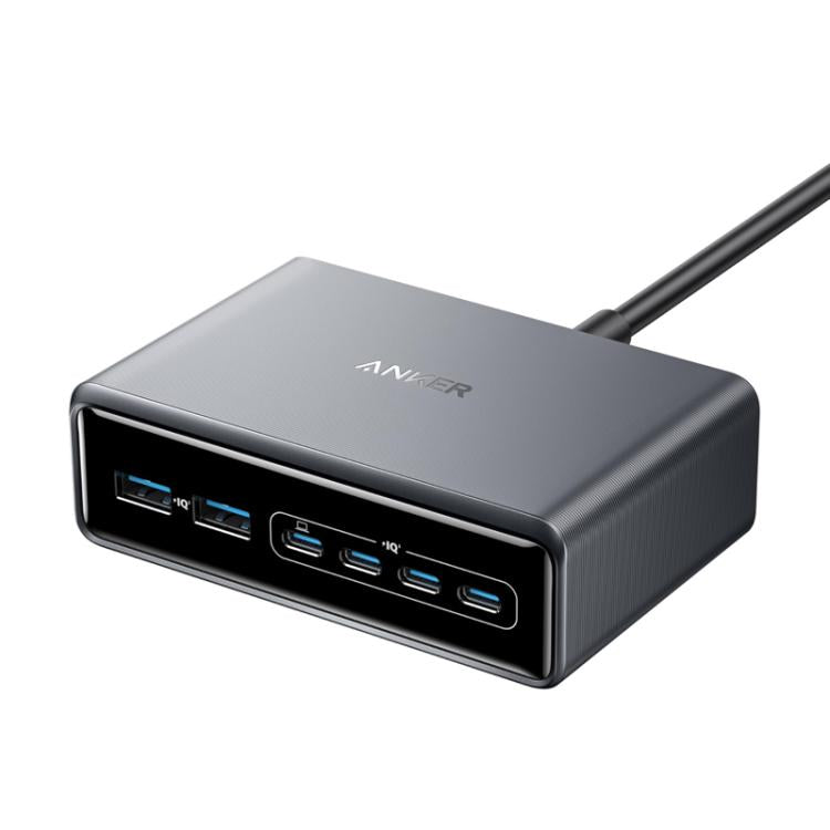 Prime 200W 氮化鎵桌面充電器 4 Type-C+2 USB 6埠充電座，美規插頭，A2683