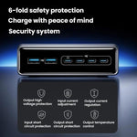 Prime 200W 氮化鎵桌面充電器 4 Type-C+2 USB 6埠充電座，美規插頭，A2683