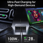Prime 200W 氮化鎵桌面充電器 4 Type-C+2 USB 6埠充電座，美規插頭，A2683