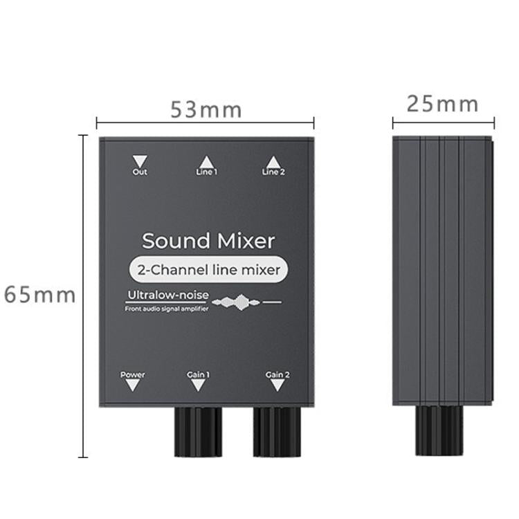 3.5mm 音訊切換選擇器雙3.5mm AUX 輸入至單一輸出，具獨立音量控制，3.5mm AUX 輸入至1輸出