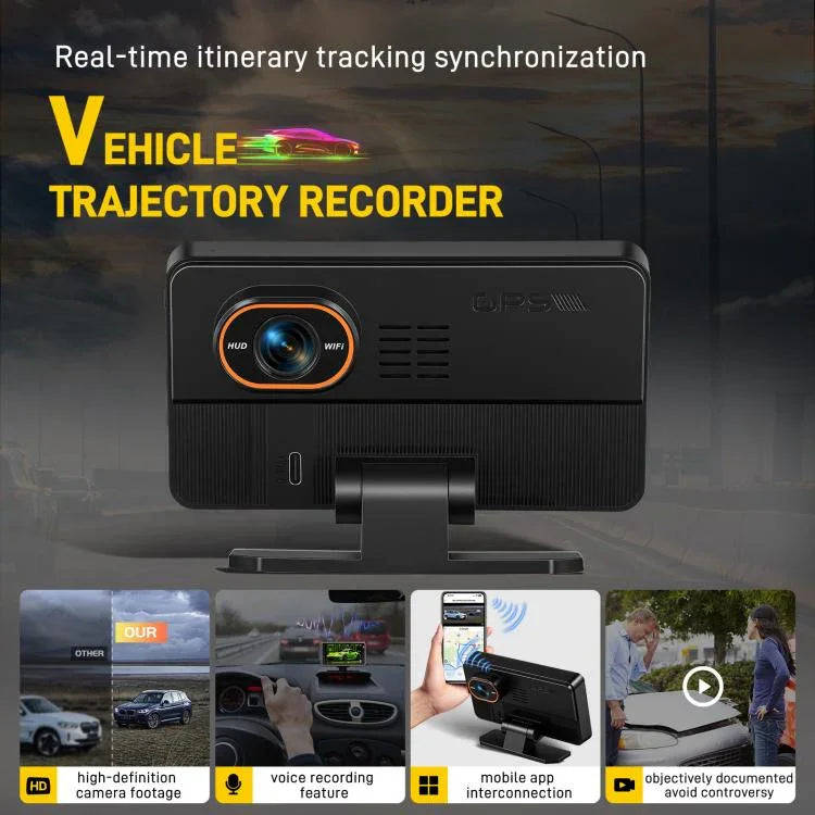 5 吋 1080P 汽車攝像頭，帶 WIFI HUD 顯示汽車 DVR，L5965