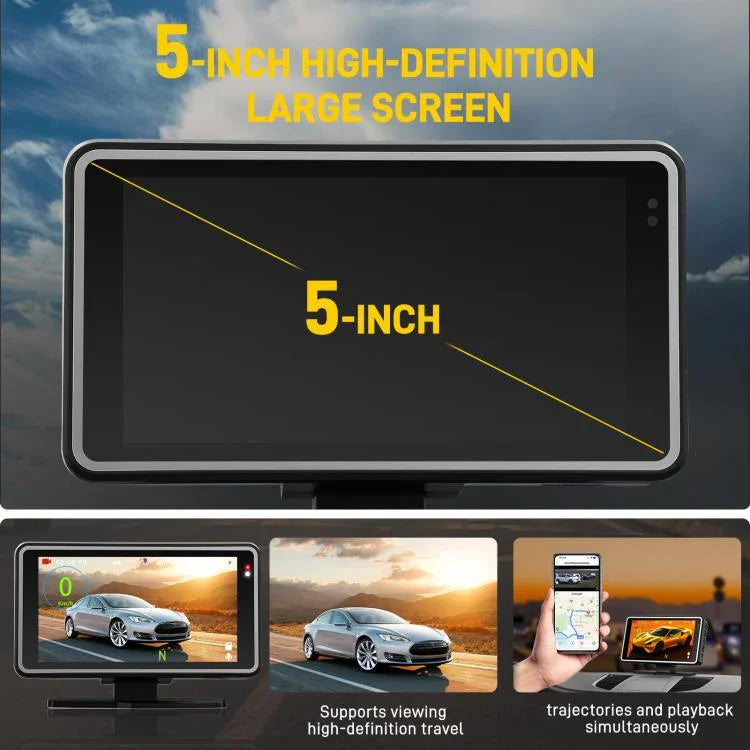 5 吋 1080P 汽車攝像頭，帶 WIFI HUD 顯示汽車 DVR，L5965