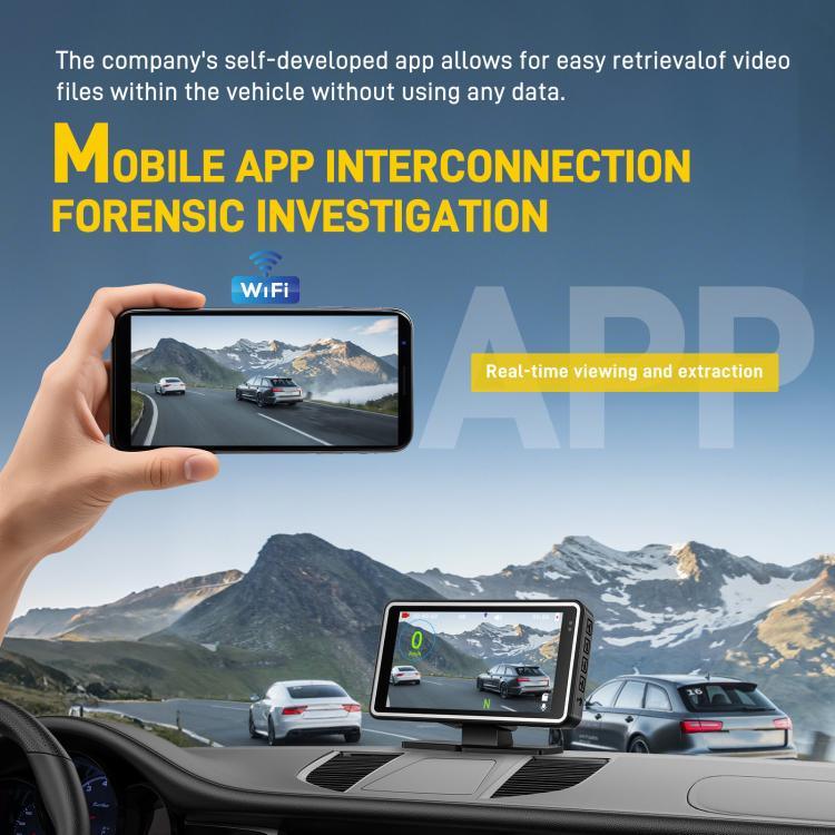 5 吋 1080P 汽車攝像頭，帶 WIFI HUD 顯示汽車 DVR，L5965