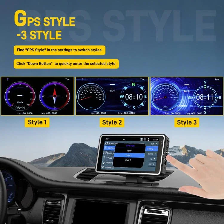 5 吋 1080P 汽車攝像頭，帶 WIFI HUD 顯示汽車 DVR，L5965