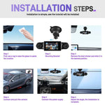 3 吋 2K 汽車 DVR 攝像頭 WiFi 四錄高清汽車記錄儀，帶 1080P 重力感應，L5942