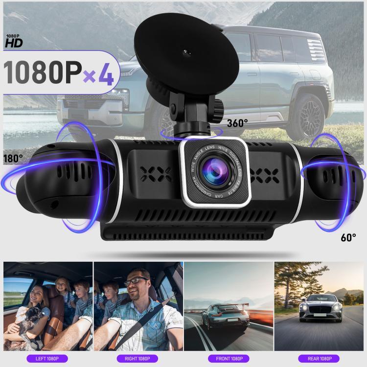 3 吋 2K 汽車 DVR 攝像頭 WiFi 四錄高清汽車記錄儀，帶 1080P 重力感應，L5942