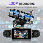 3 吋 2K 汽車 DVR 攝像頭 WiFi 四錄高清汽車記錄儀，帶 1080P 重力感應，L5942