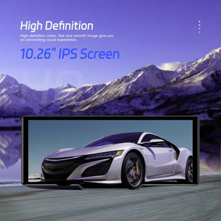4K 高清車用行車記錄器車用導航 CarPlay 車用中控螢幕，A4473