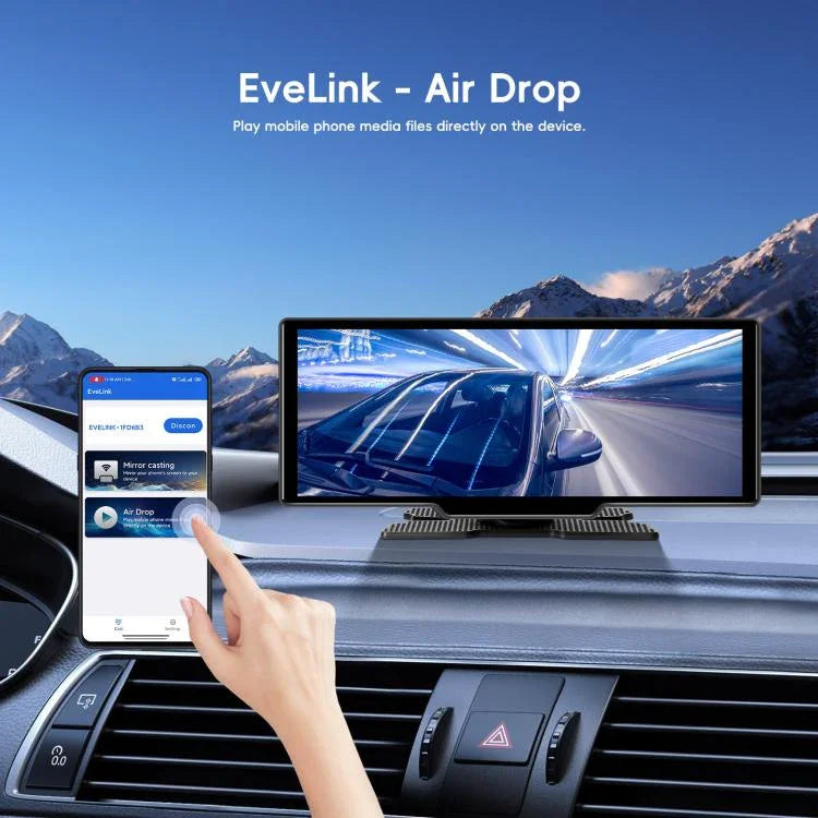 4K 高清車用行車記錄器車用導航 CarPlay 車用中控螢幕，A4473