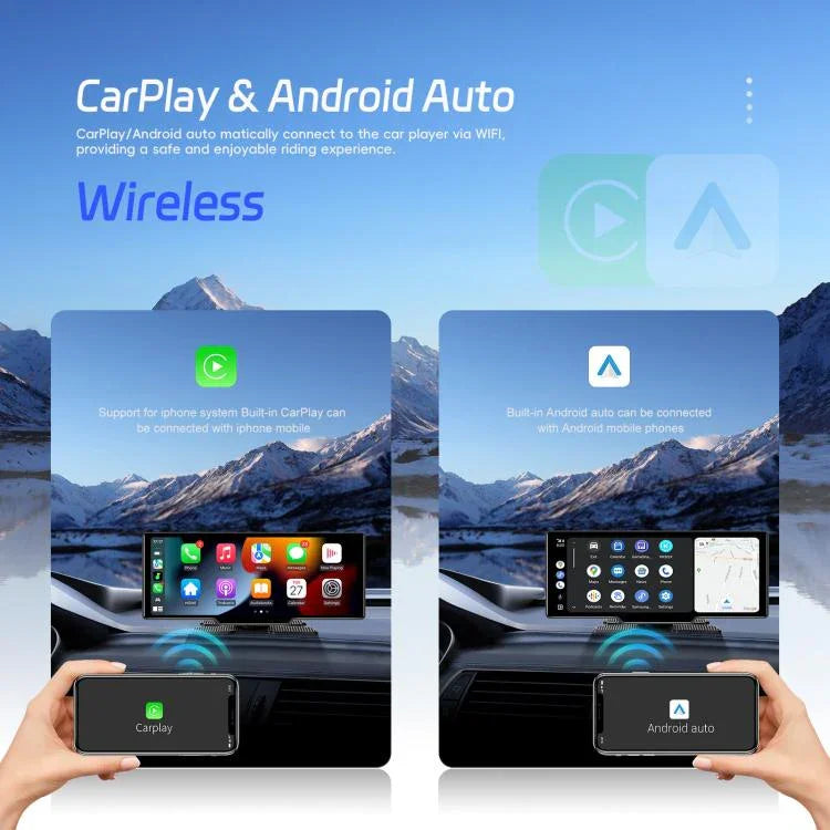 4K 高清車用行車記錄器車用導航 CarPlay 車用中控螢幕，A4473