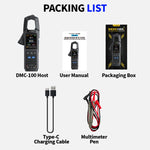 FNIRSI 全自動智慧型電流鉗式萬用表，DMC-100