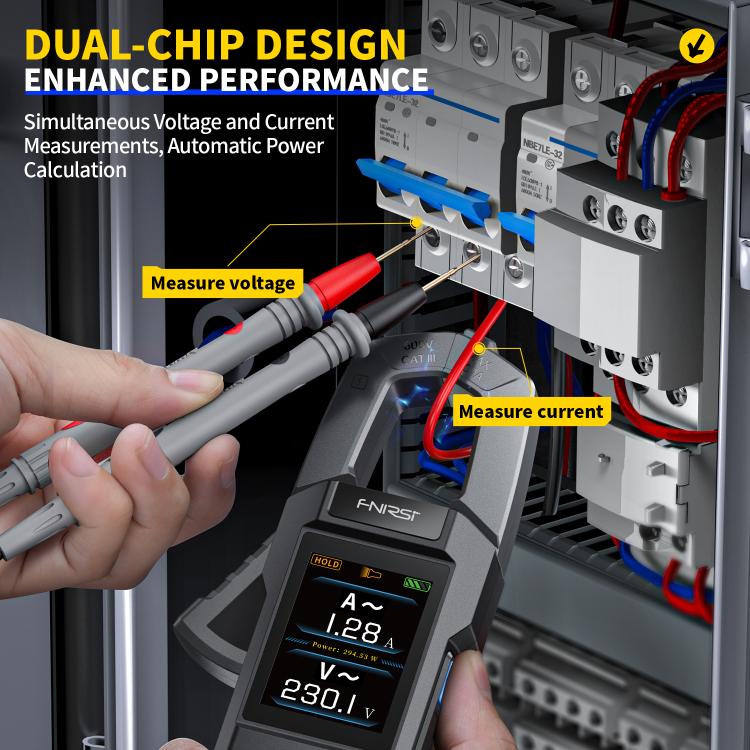 FNIRSI 全自動智慧型電流鉗式萬用表，DMC-100