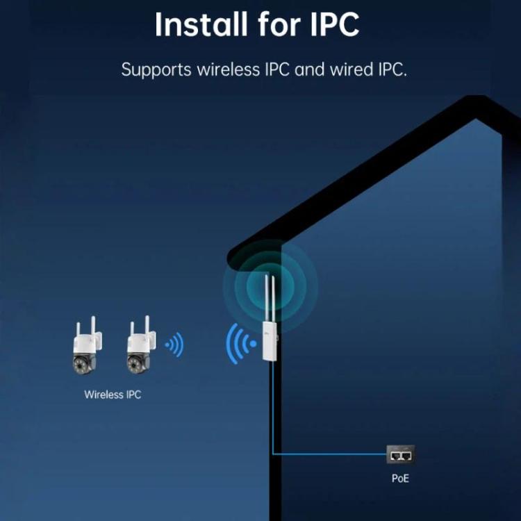 COMFAST Plery R702 戶外 4G LTE 無線路由器 IP66 防水 通用 SIM 支援，歐規插頭，美規插頭，英規插頭，澳規插頭