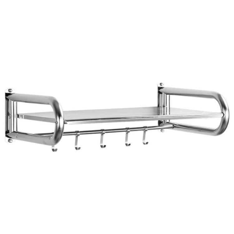 Heavy-Duty Stainless Steel Wall-Mounted Microwave Shelf Kitchen Oven Rack With Hook, 36x36.5cm, 45x36.5cm, 51x36.5cm, 56x36.5cm