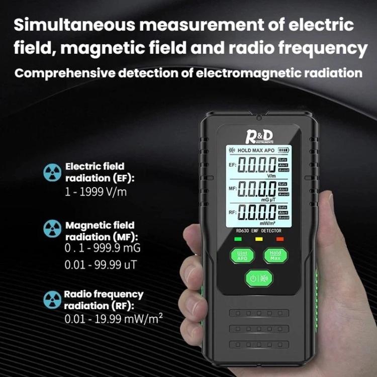 R&D INSTRUMEMTS RD630 三合一電場磁場射頻檢測器 電磁輻射測試儀，RD630