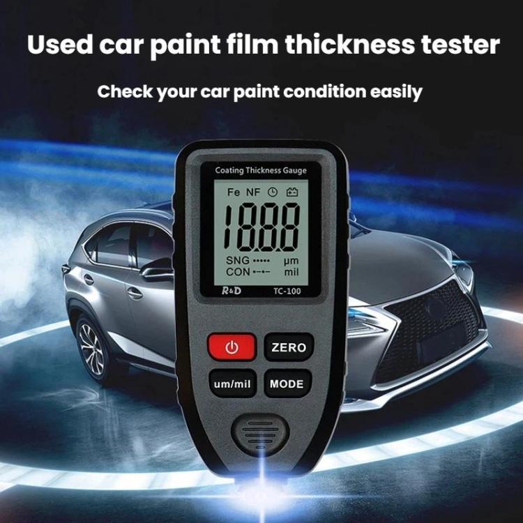 R&D INSTRUMENTS TC-100 高精度塗層厚度計 汽車油漆膜厚度測試儀，TC-100