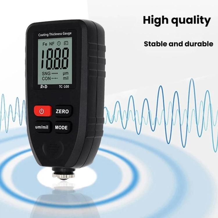 R&D INSTRUMENTS TC-100 高精度塗層厚度計 汽車油漆膜厚度測試儀，TC-100
