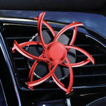 Car Air Vent Ornament With Fragrance Pads Rotating Snowflake Spider Automotive Decoration, Spider Red, Spider Sliver, Spider Blue, Spider Purple, Snowflake Red, Snowflake Sliver, Snowflake Blue, Snowflake Purple